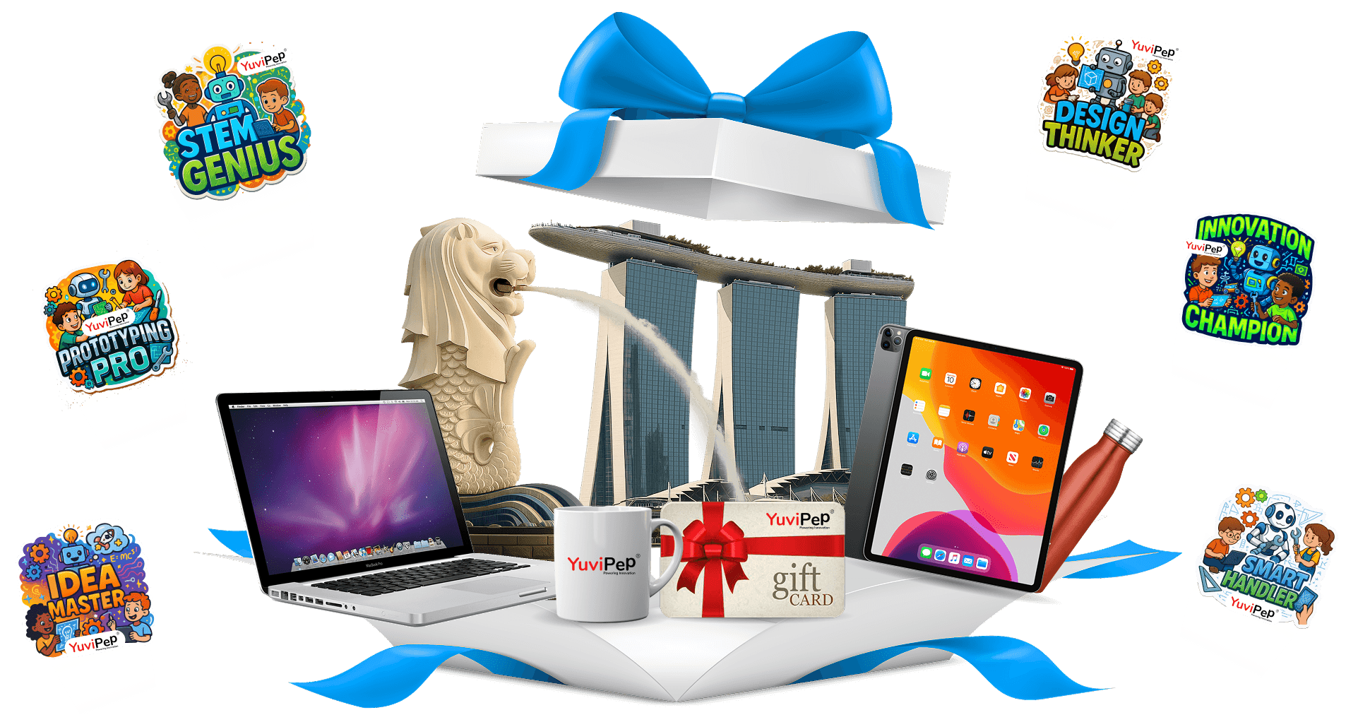 Gift box with prizes