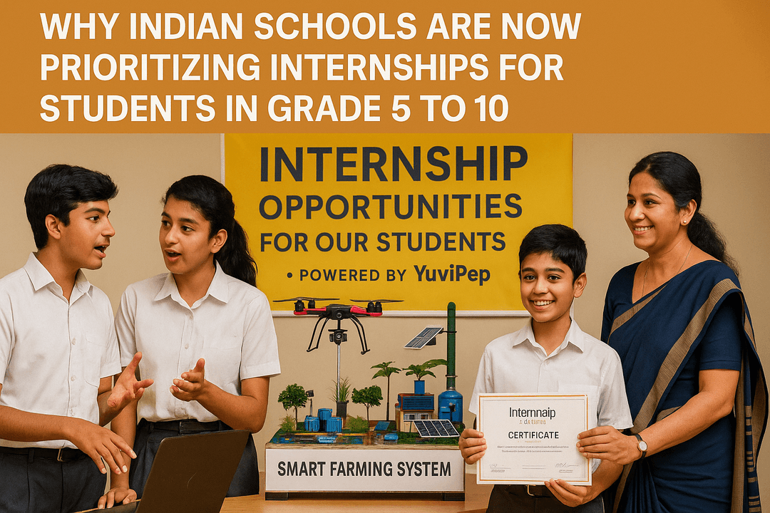 Why Indian Schools Are Prioritizing Internships for Grades 5 to 10 – Key Benefits